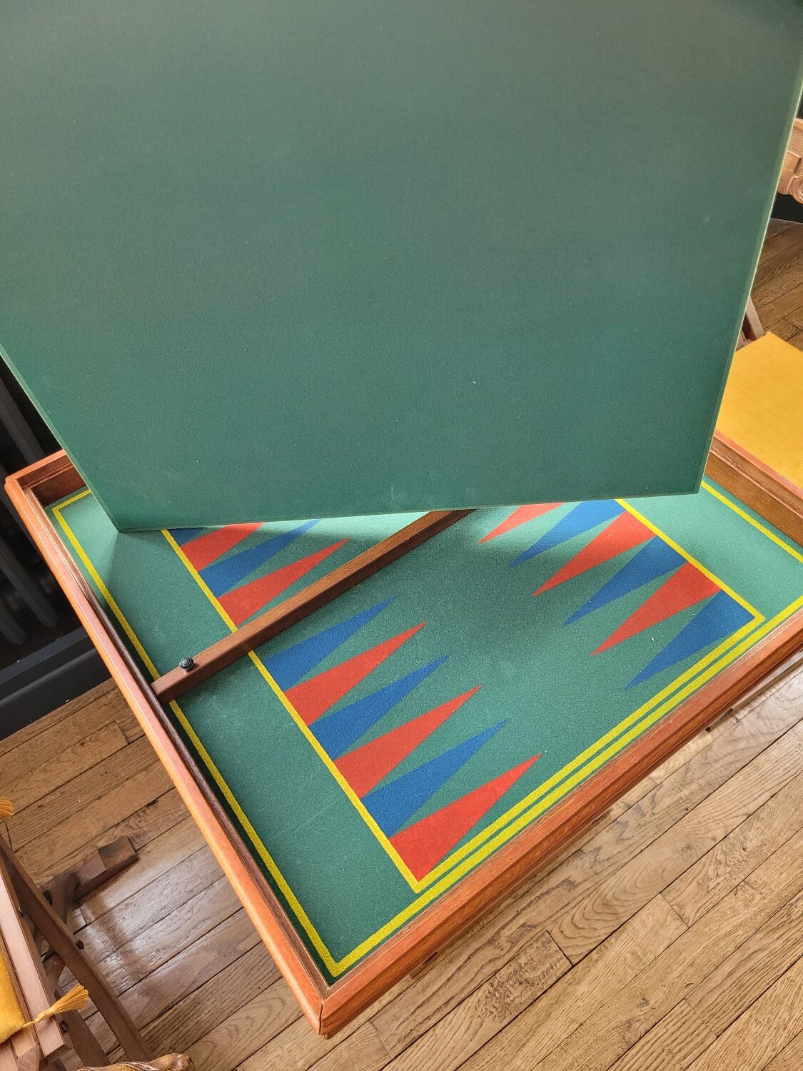 Set gaming tableacec armchairs Dagobert 1930
