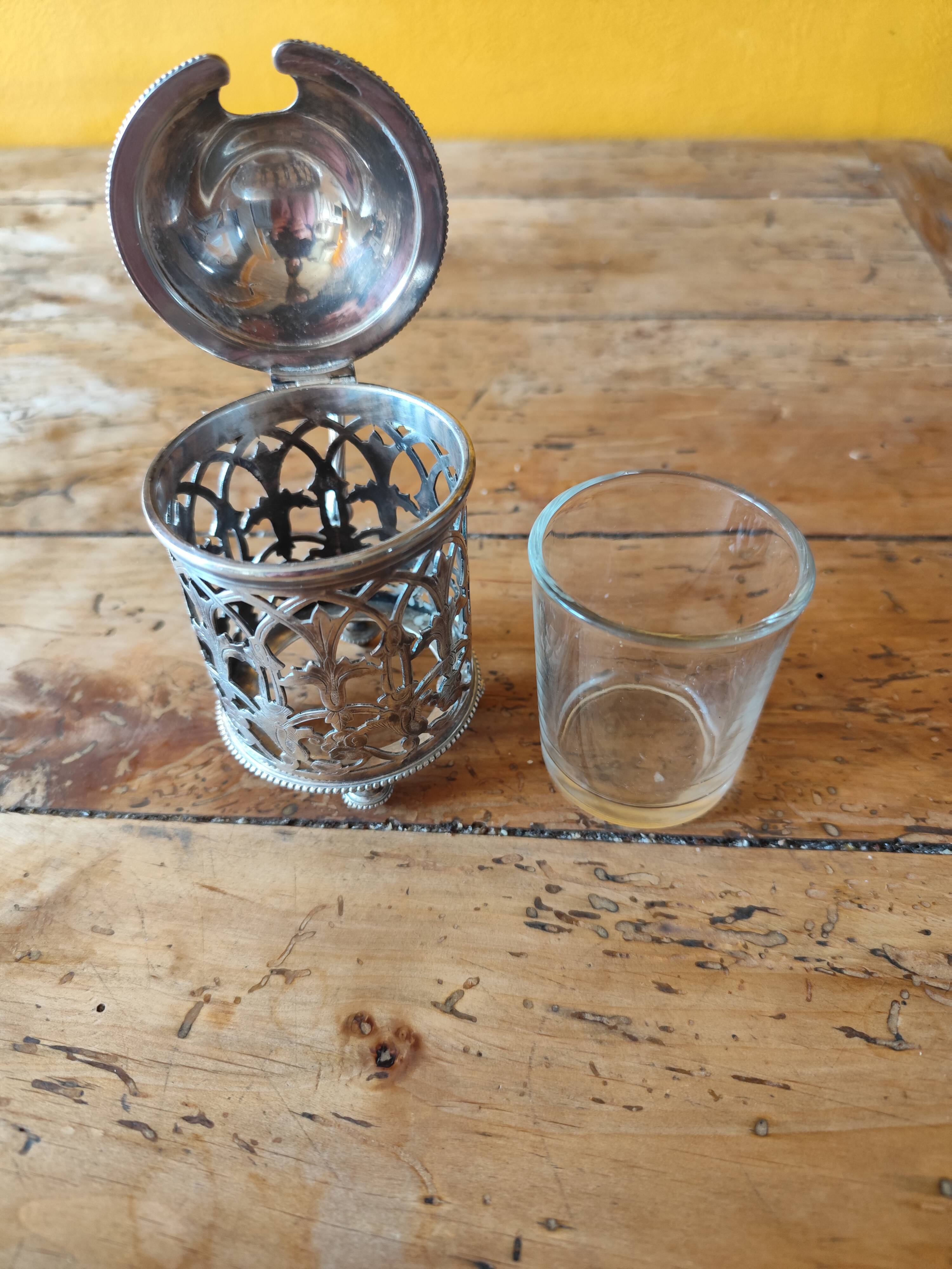 Silver-plated mustard pot from Cristofle France - mustard pot