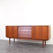 Mid-Century Teak Scandinavian Sideboard by Nils Jonsson for P.S. Heggen