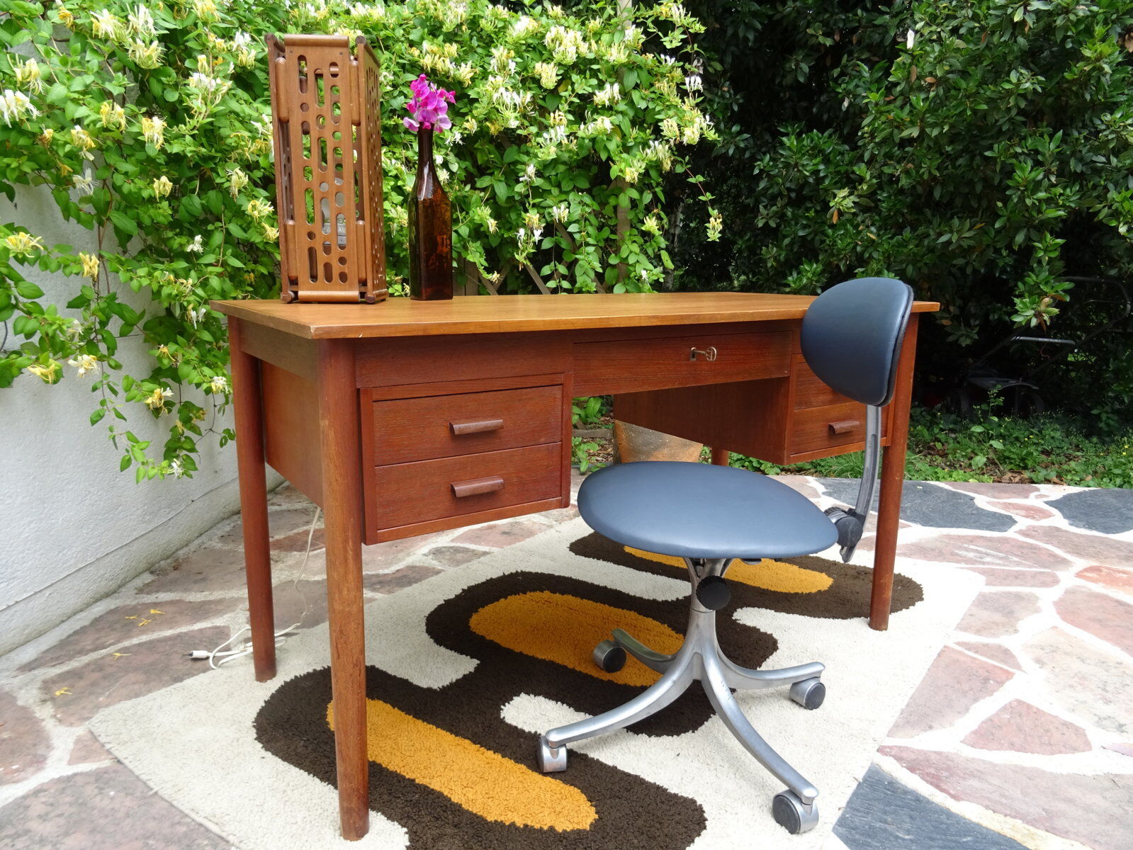 Scandinavian teak desk