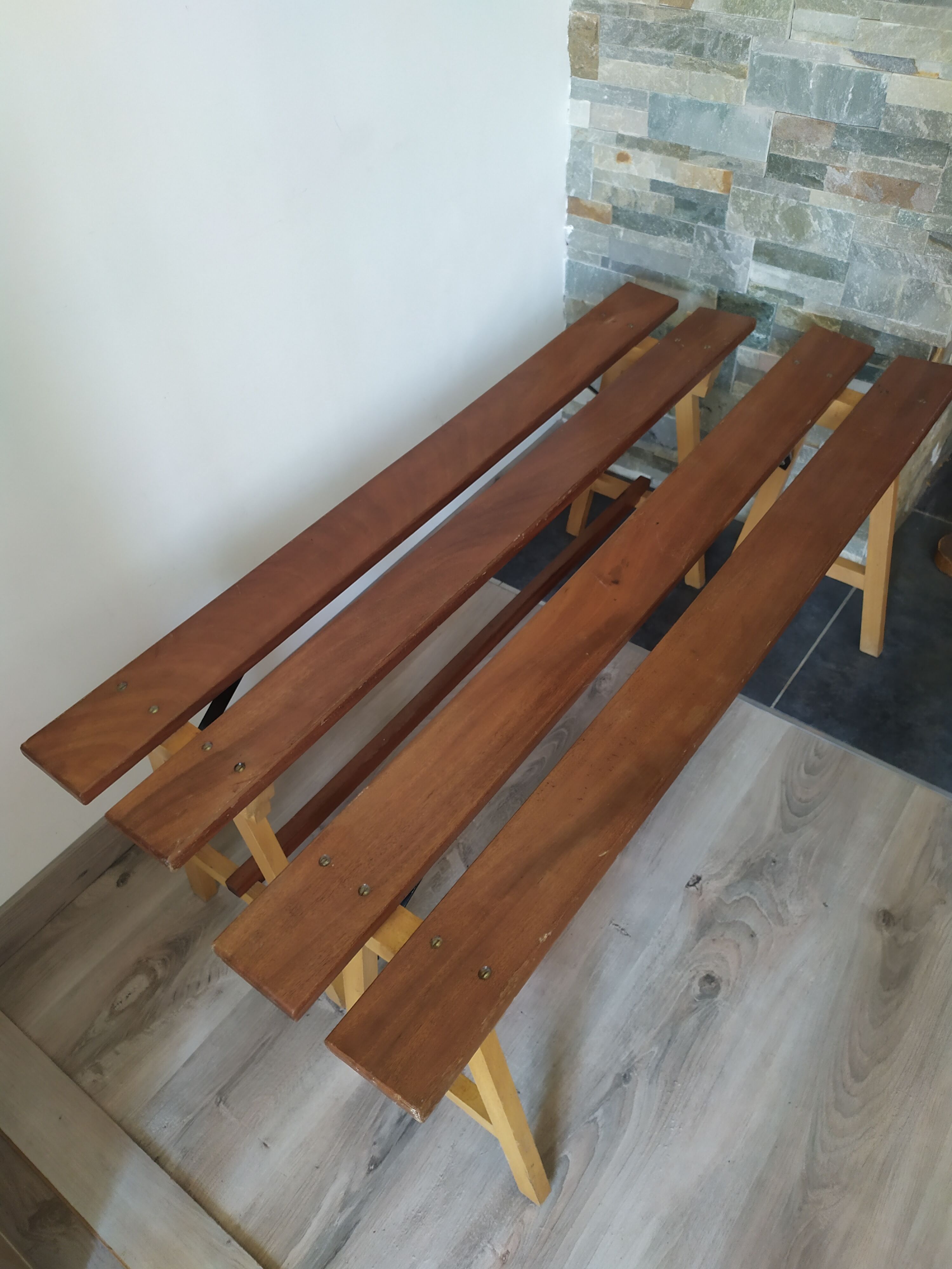 Pair of vintage benches