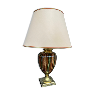 Lampe classique français "Le Dauphin" céramique 1970s