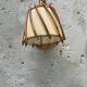 Vintage rattan wall lamp 1950
