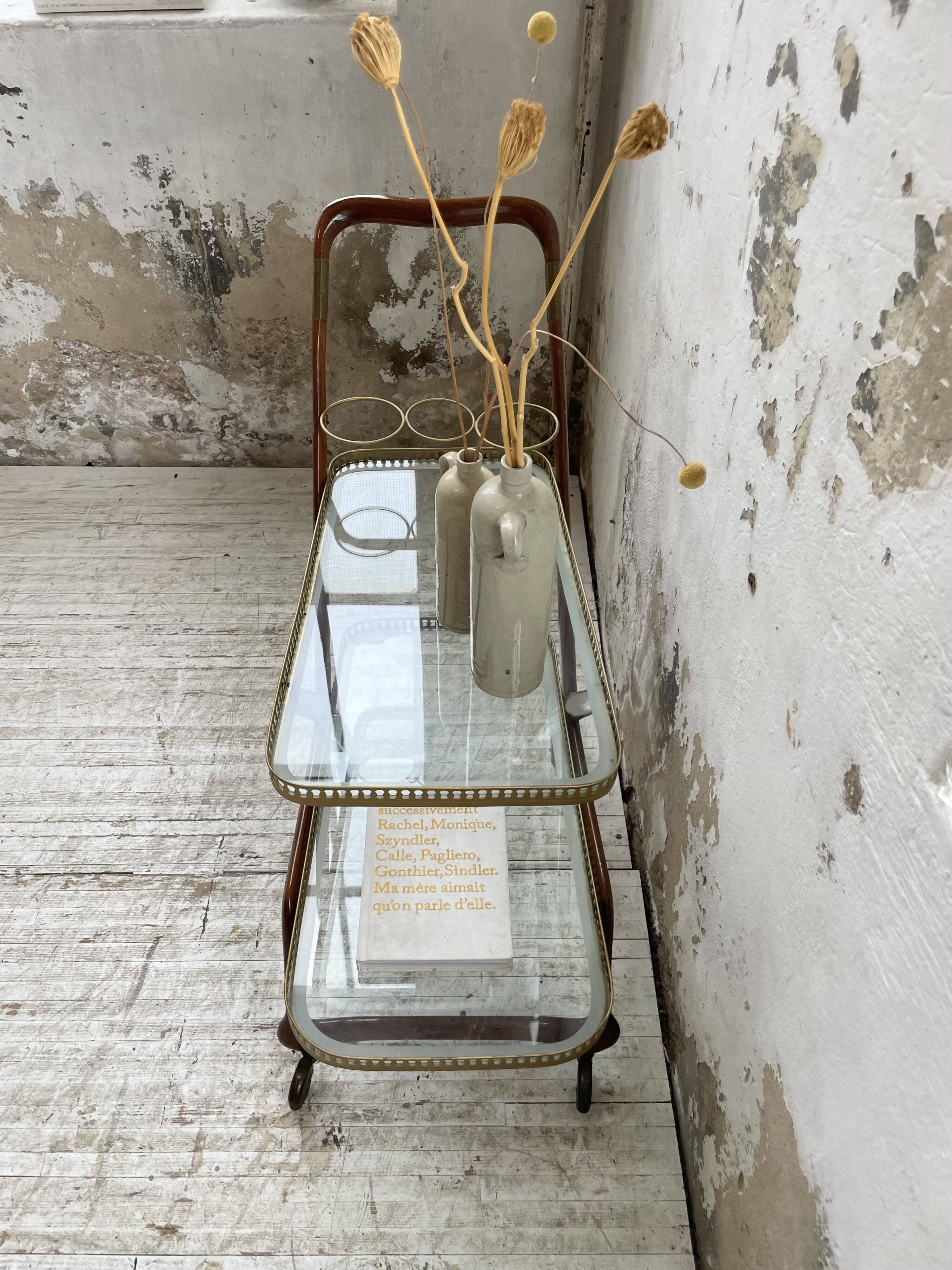 Italian Cesare Lacca style trolley, 1950s