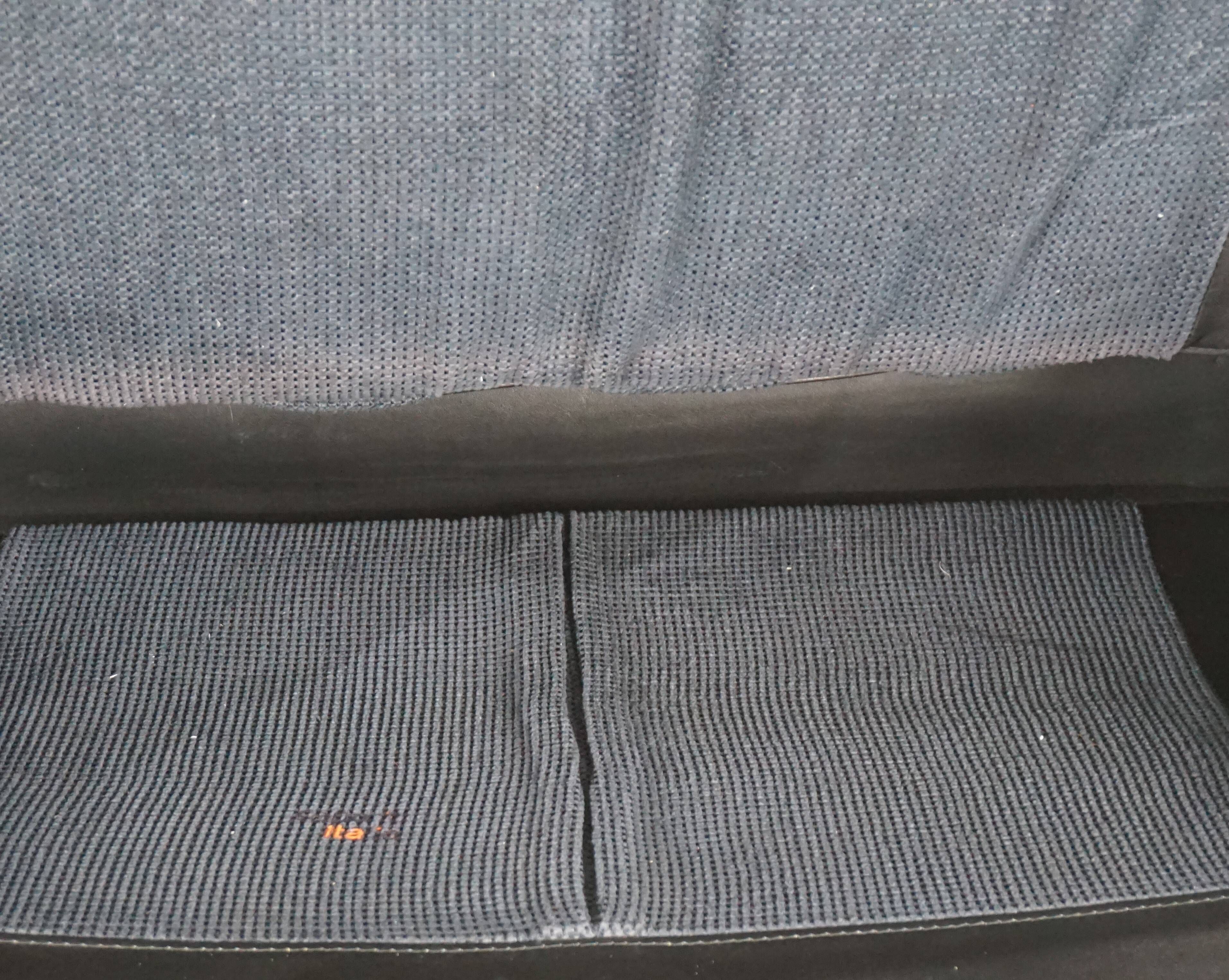 Saporiti Italia leather armchair by Giovanni Offredi, 1970