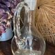Ancienne carafe en cristal à décanter à vin