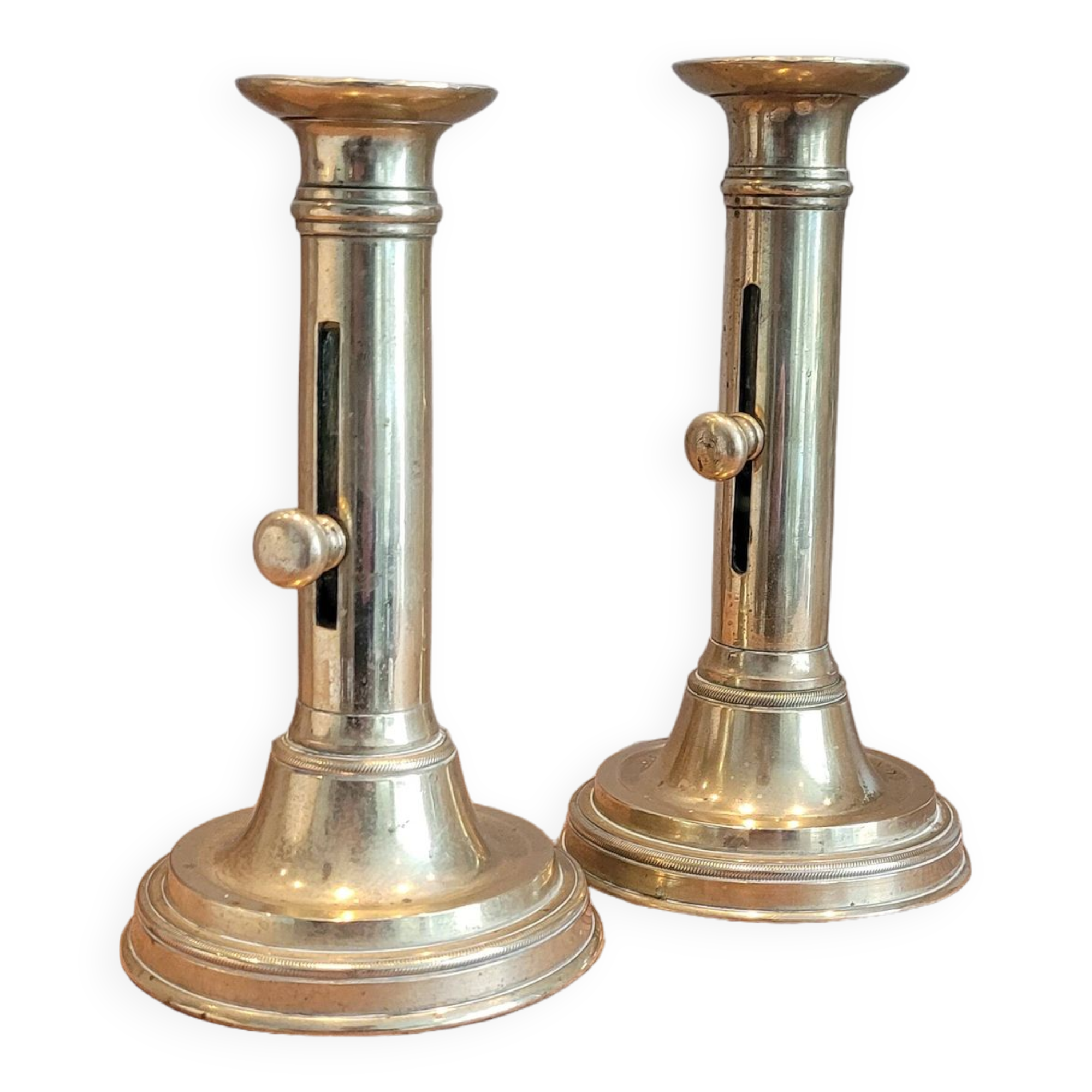 La Redoute x Selency pair of brass candle holders 11