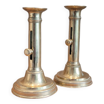 La Redoute x Selency pair of brass candle holders 11