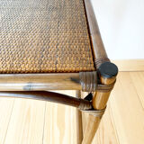 Vintage rattan coffee table