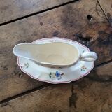 Rustic Sauce Boat Digoin Sarreguemines 1930