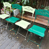 4 Fermob outdoor folding chairs