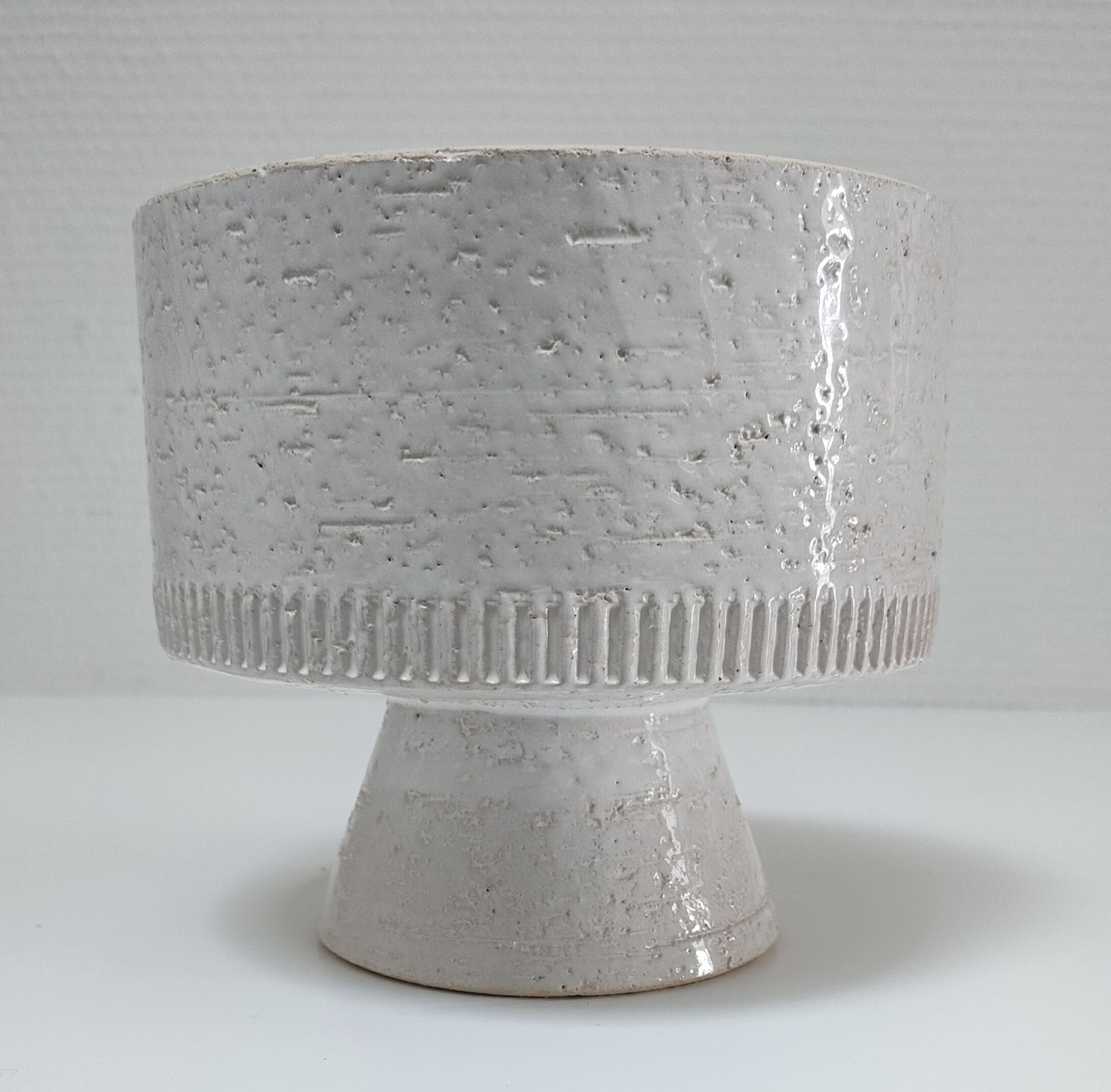 Vase céramique pour ikebana années 70