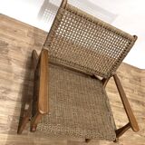 Pair of rope armchairs by Olivier de Schrijver