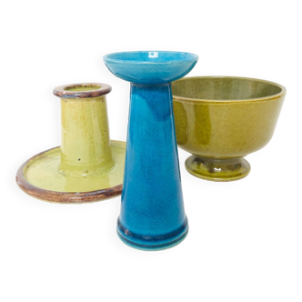 Composition candlesticks vintage, 1970