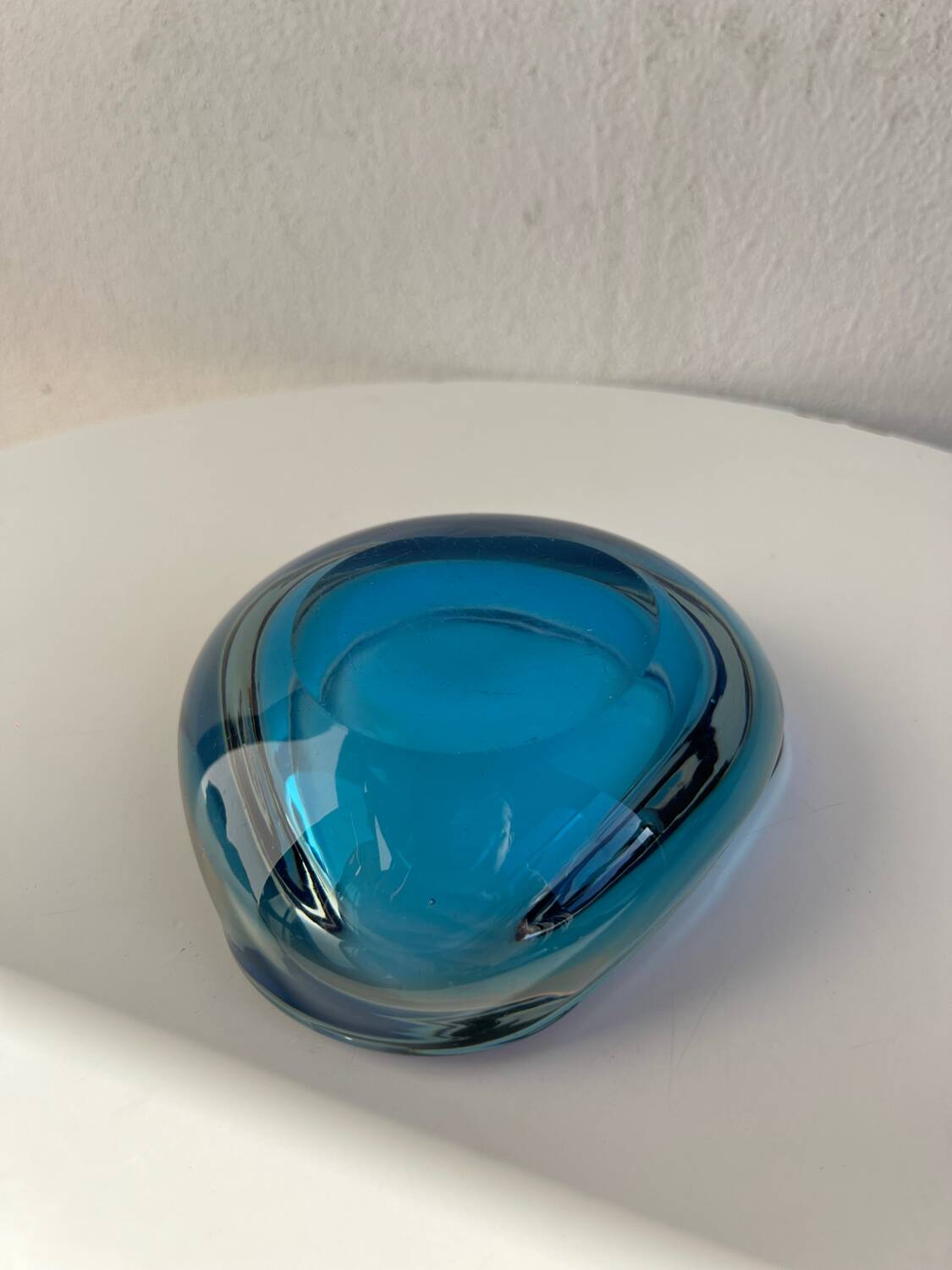 Murano glass pocket empty Sommerso seguso