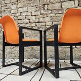 Set of 4 1970s Space Age armchairs