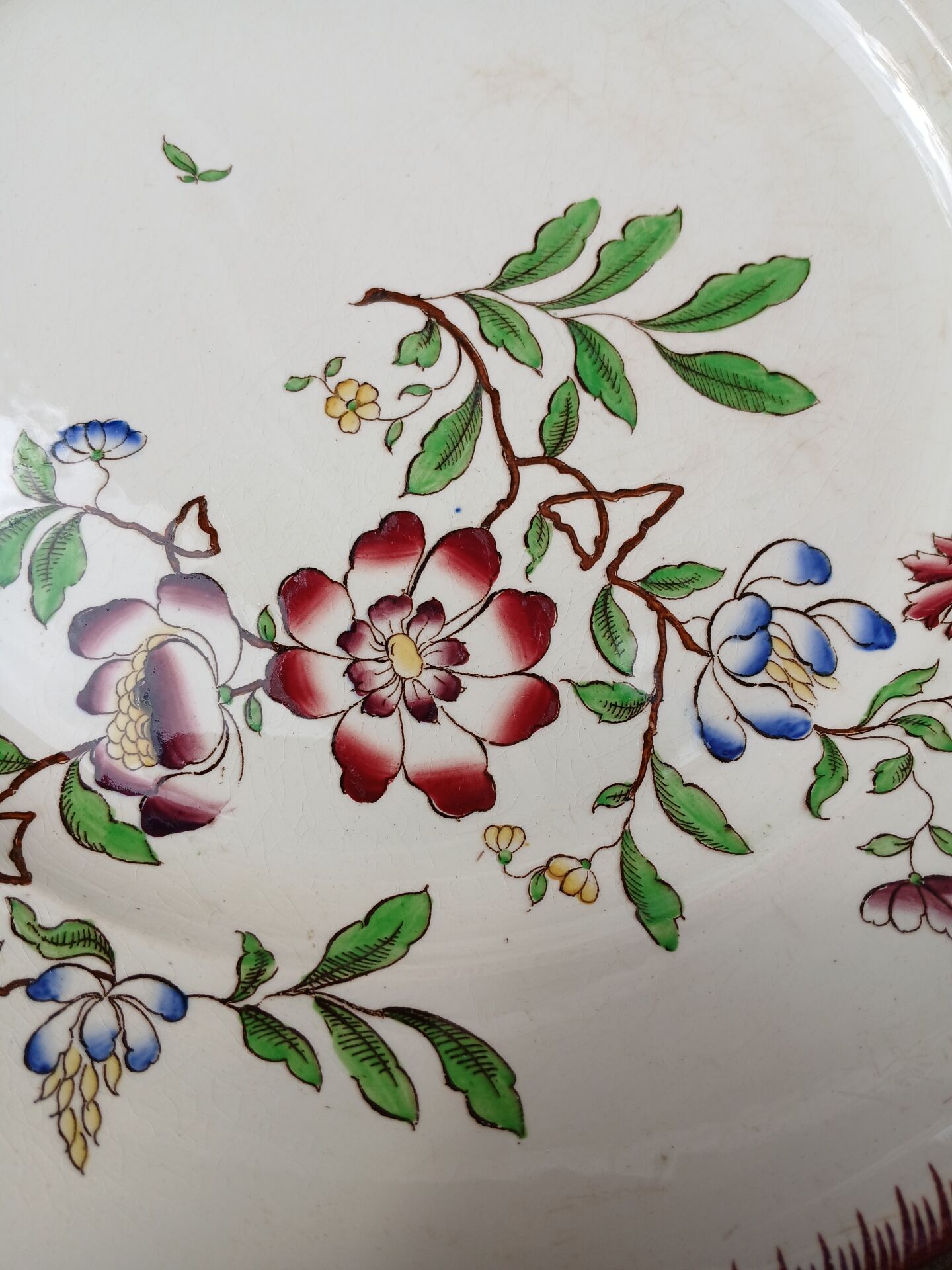 Old plate U&C Sarreguemines