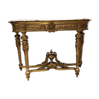 Console bois doré époque Napoleon lll