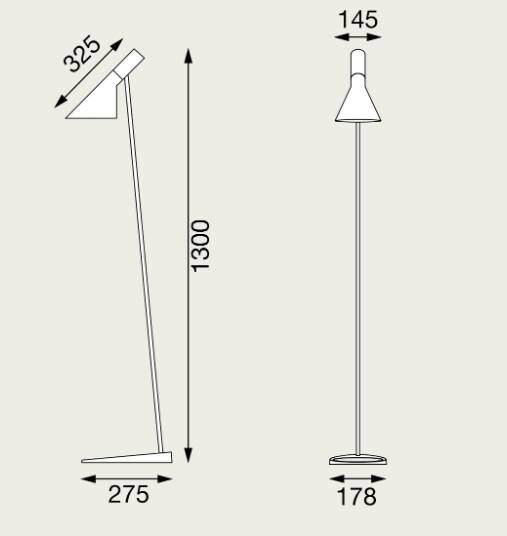 Paire de Lampadaire AJ Louis Poulsen