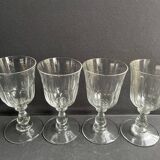 4 verres à eau XIXème – Établissements Legras