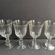 4 verres à eau XIXème – Établissements Legras