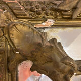Large beaded mirror 19th