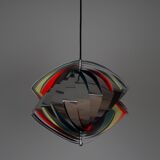 Lampe suspendue vintage danoise Konkylie par Louis Weisdorf, Lyfa, 1963