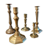 Lot de bougeoirs