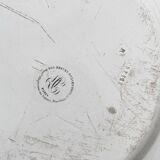 Antique fine earthenware plate "Palais Bourbon" Creil, early 19th century