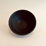 Black ceramic salad bowl