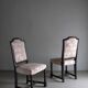 2 oak chairs | Barley twist legs | Sweden | 1920s
