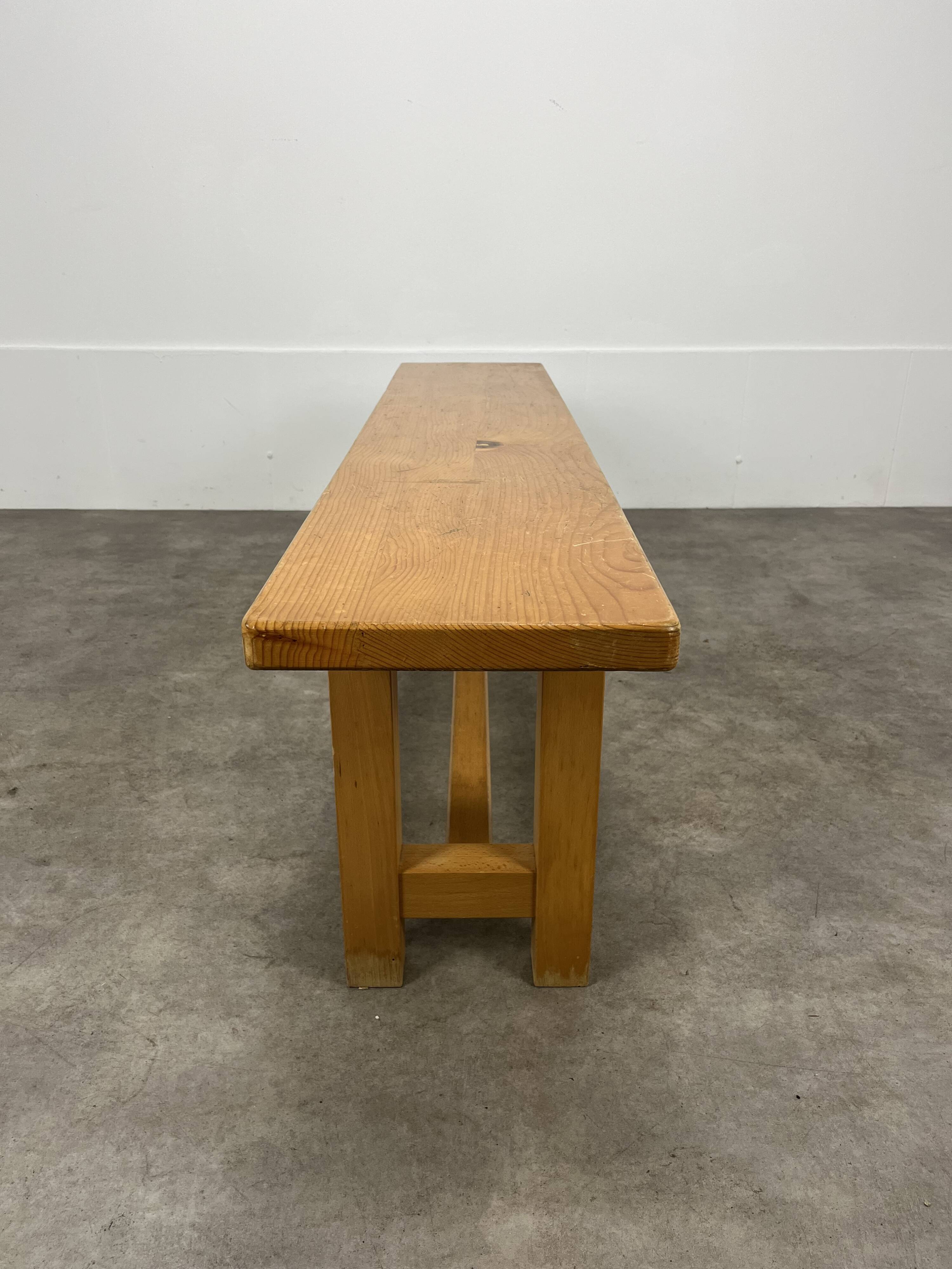 Vintage solid pine bench 150 cm