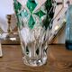 Vase Saint-Louis en cristal taillé vert – Art de la table & décoration