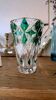 Vase Saint-Louis en cristal taillé vert – Art de la table & décoration