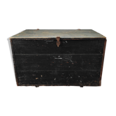 Chest old trunk fir wood