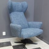 Blue Highback swivel chair 1960s