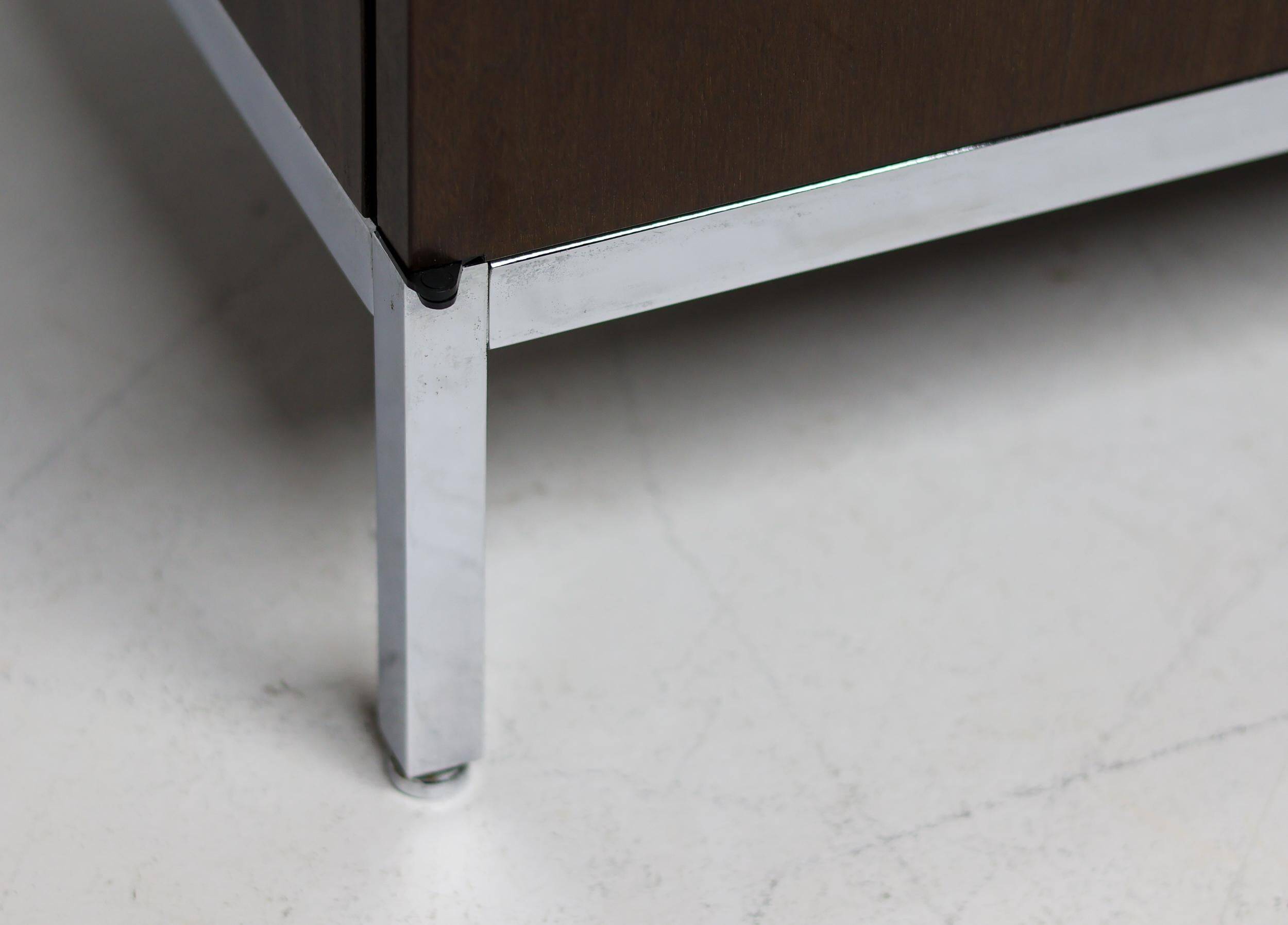 Sideboard in walnut by Florence Knoll Mid Century Modern Executive Boardroom Storage