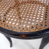 Thonet black bentwood stool - 20th
