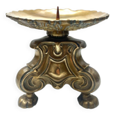 Large brass candle holder