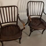 Pair of armchairs No. 752 by Josef Frank for Thonet, 1930s