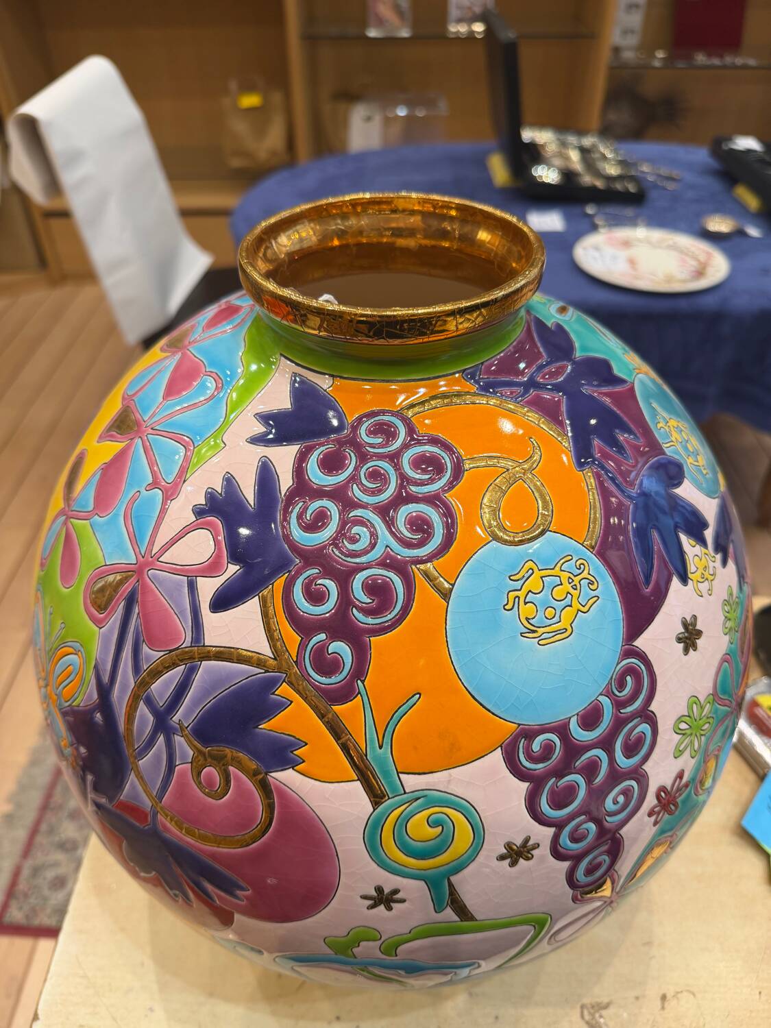 Vase Émaux de Longwy