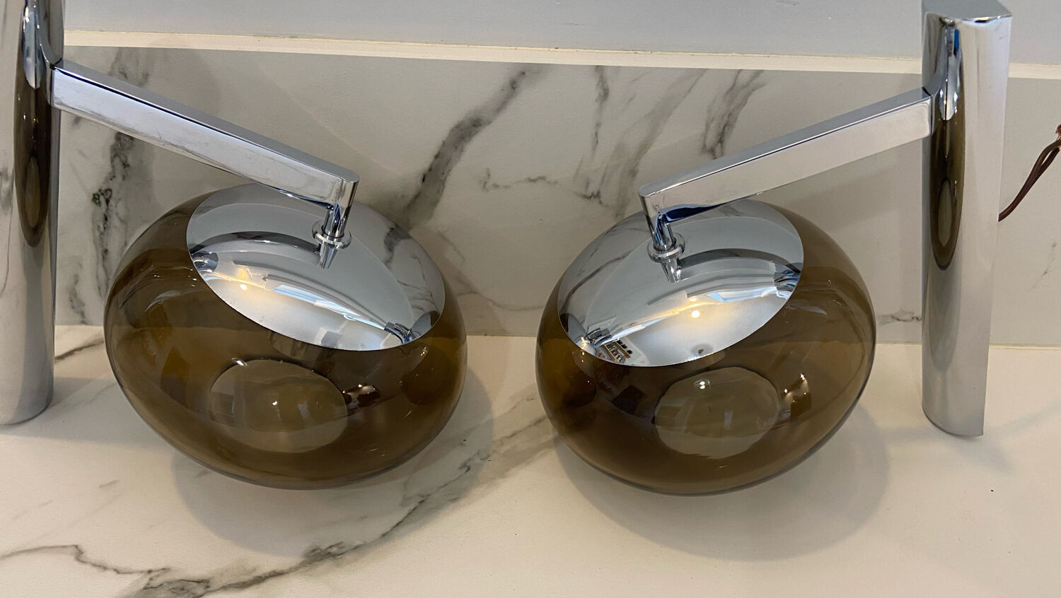 Pair of sciolari wall lamps