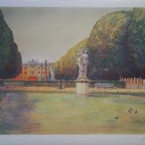 Rolf RAFFLEWSKI: Garden of Paris with a Kiss, original signed lithograph