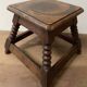 Walnut stool Louis XIII style nineteenth century
