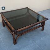 Table basse en bambou