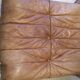 Togo pouffe by Michel Ducaroy for Ligne Roset natural leather