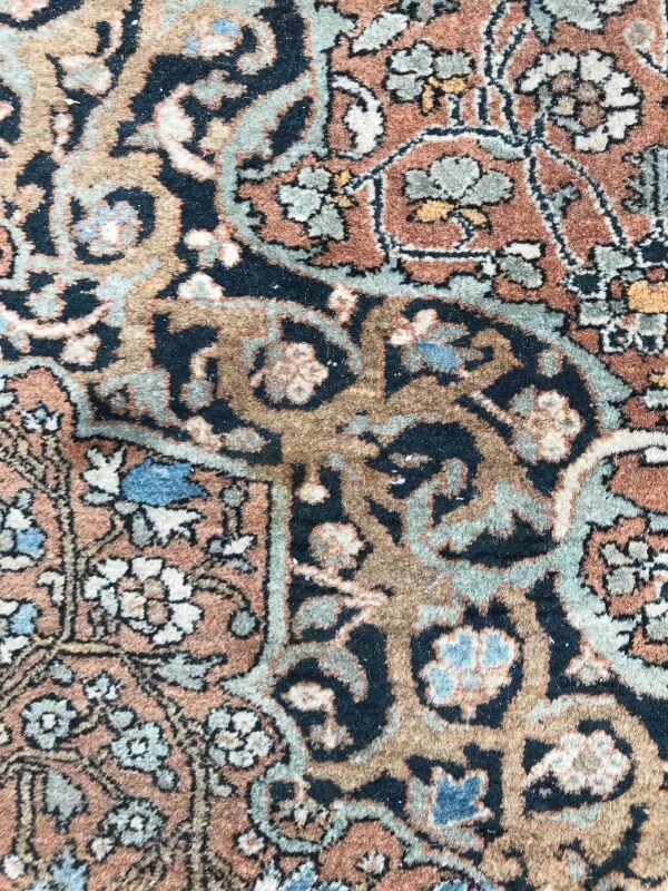 Tapis ancien persan kashan fin 134x208 cm