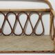 Shelf in curved bamboo and vintage rattan