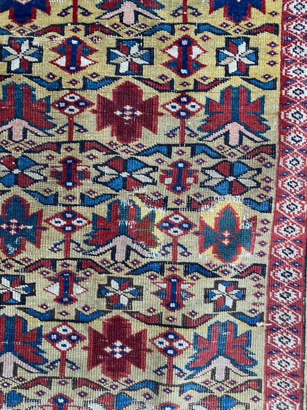 Tapis ancien caucasien chirwan 105x165 cm