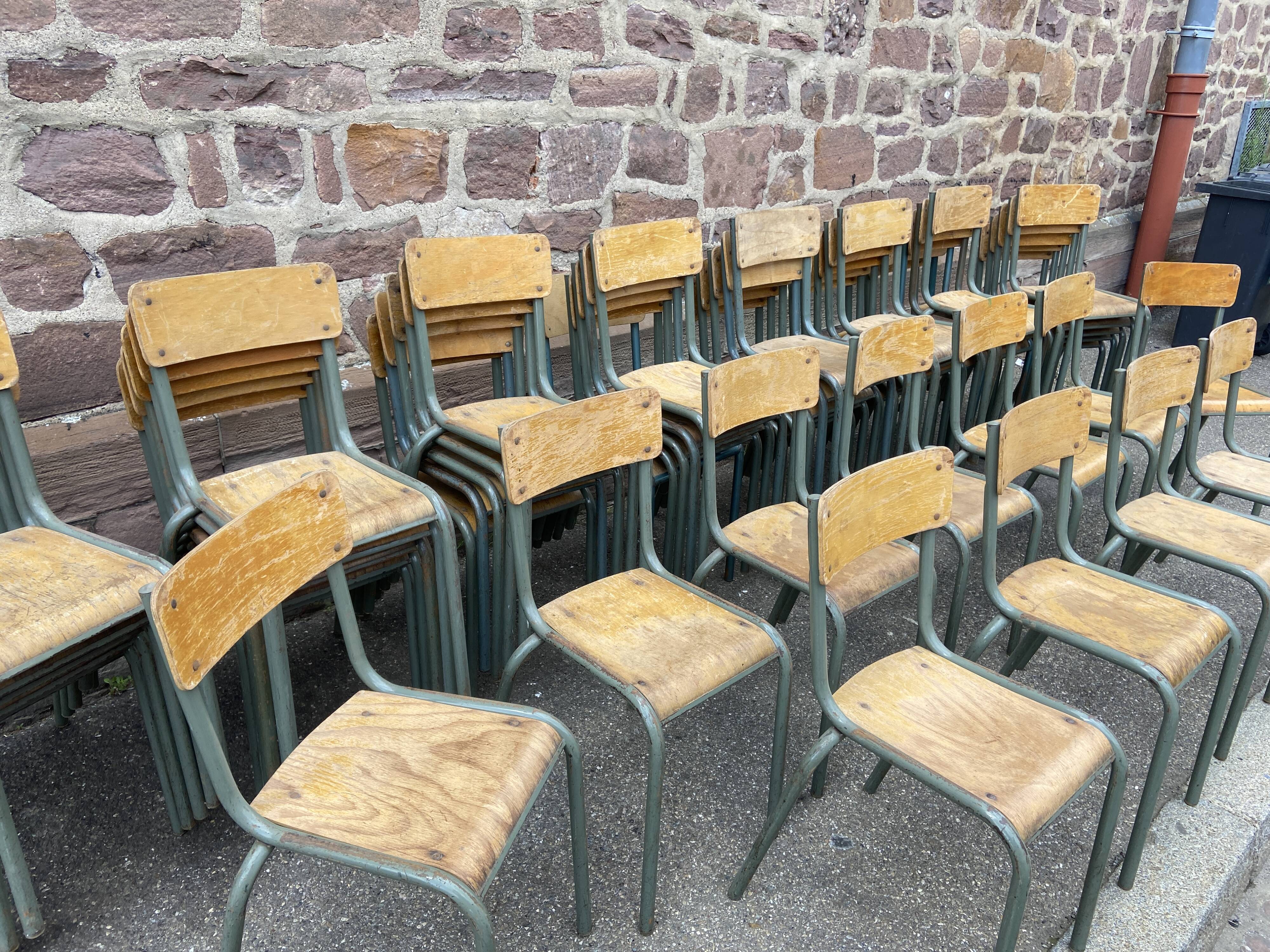 set of 40 Mullca school chairs